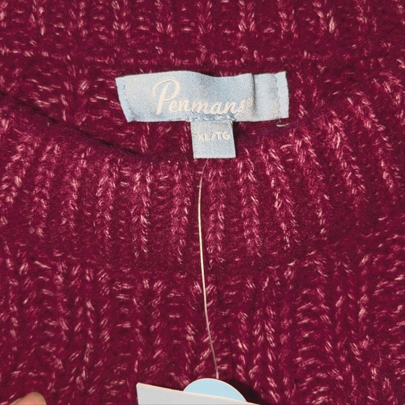 🍂 Penmans: Women's pink /Purple ish knit long sleeves Sweater size XL - Picture 4 of 7